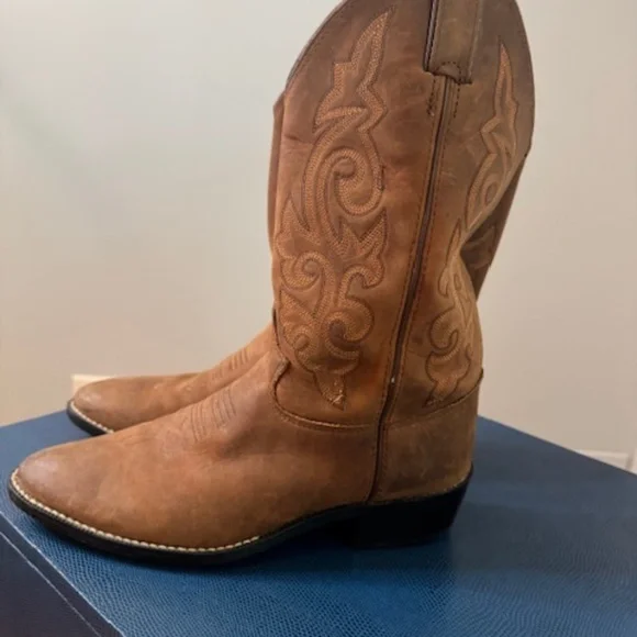 Justin Cowboy boots, Big Boy Size 5, Women's 6.5 - Picture 3 of 5